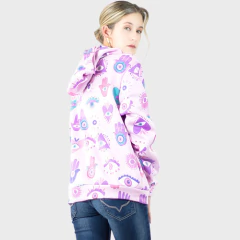Sudadera Mujer Capucha Y Cierre Con Interior Térmico Abrigo - tienda en línea
