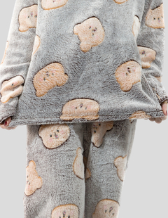 Pijamas de Invierno Mujer Tela Polar Navidad Afelpada Ropa Térmica Polar Fleece Flanel Cosplay Disfraz en internet