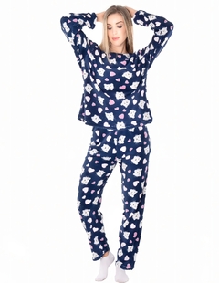 Pijama Afelpada Mujer Polar Pantalón Sudadera Ropa Invierno en internet