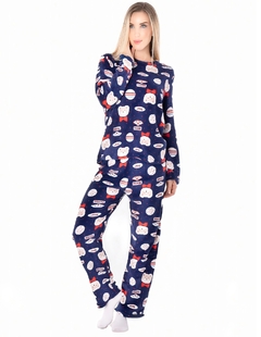 Pijama Afelpada Mujer Polar Pantalón Sudadera Ropa Invierno