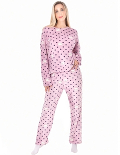 Pijama Afelpada Mujer Polar Pantalón Sudadera Ropa Invierno - comprar en línea