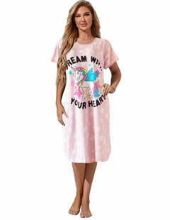 CAMISON PARA DORMIR MUJER PIJAMA AESTHETIC BATAS DAMA BLUSON - comprar en línea