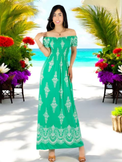 Vestido Maxi Casual Mujer Largo Cómodo Estilo Boho - MALABIS