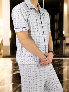 Pijama de Hombre de 2 Piezas en conjunto de Pantalón y Camisa - comprar en línea