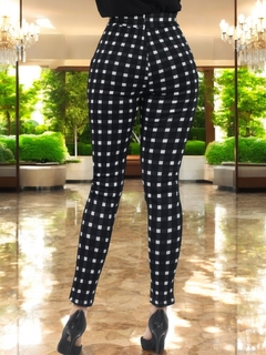 Leggins a Cuadros Jeggins Mujer Legging Pantalón Mallones Mayon Malla - tienda en línea