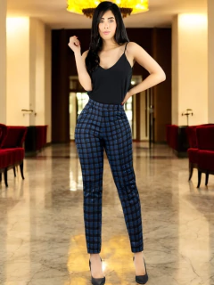 Jeggings de Mujer a Cuadros, Pantalones Tipo Leggings