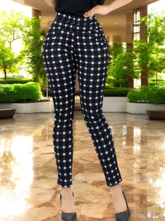 Leggins a Cuadros Jeggins Mujer Legging Pantalón Mallones Mayon Malla - comprar en línea