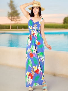 Vestido Largo de Mujer Stretch de Estampados Primaverales