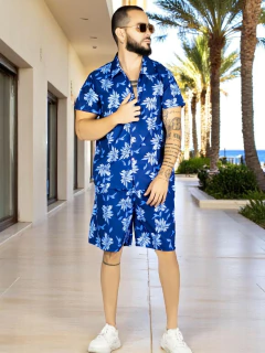 Conjunto Hombre Verano Camisa y Short a Juego Alberca Playa y Calor - comprar en línea