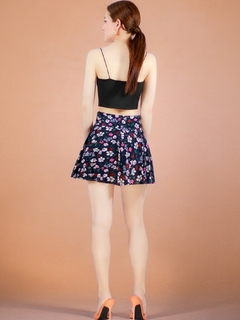 FALDA SHORT DE MUJER CASUAL DE ESTAMPADO FLORAL