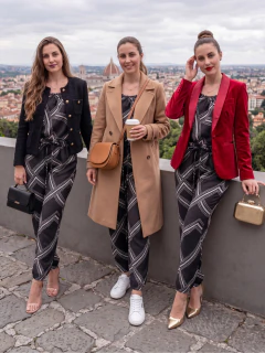 Conjunto Casual Estampado para Mujer | Blusa de Tirantes Ajustables y Pantalón Ligero - comprar en línea