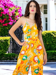Palazzo de mujer Jumper De Pierna Ancha de Estampados Mono Completo Jumpsuit - tienda en línea