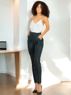 Leggings Elegantes Jegging Mujer a Cuadros Stretch Looks Formal y Casual Mayón y Mallones en internet