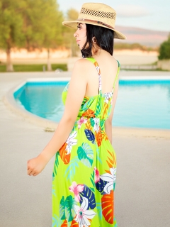 Vestido Largo de Mujer Stretch de Estampados Primaverales - MALABIS