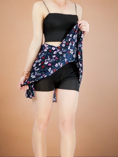 FALDA SHORT DE MUJER CASUAL DE ESTAMPADO FLORAL - tienda en línea