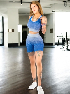 Imagen de Conjunto de Mujer Deportivo/Casual 2 PIEZAS Short y Blusa Stretch, Comodidad y Estilo