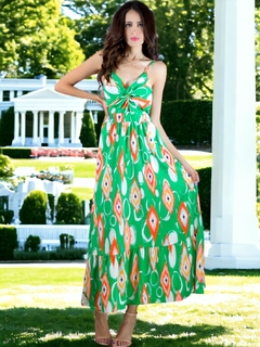 VESTIDO DE MUJER LARGO CON ESTAMPADOS - comprar en línea