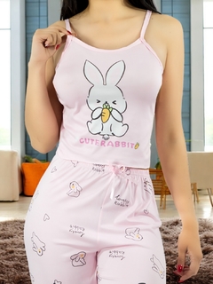 SET DE PIJAMA DE MUJER A JUEGO PANTALON Y BLUSA ESTAMPADO - MALABIS
