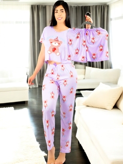 Set de Pijama 3 Piezas para Mujer – Comodidad y Estilo en Uno - MALABIS