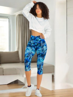 Imagen de Set 2 Capris de Mujer Stretch de Diseños Estampados Legging corto