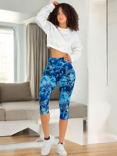 Imagen de Capri de Mujer Stretch de Diseños Estampados Legging Corto