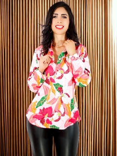 Camisas Mujer Blusa Elegante O Casual Dama Manga Larga Trend en internet