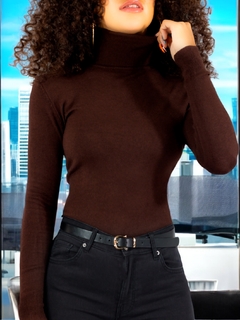 Suéter Mujer Cuello Alto Sueteres De Dama Cuello Tortuga Sweater - MALABIS