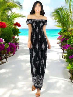 Vestido Maxi Casual Mujer Largo Cómodo Estilo Boho - comprar en línea