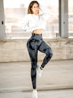 Leggings Deportivos Tie-Dye Mujer para Yoga y Gym: Comodidad y Estilo - tienda en línea