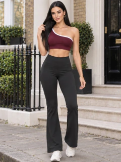 Imagen de Legging Acampanado Mujer Cintura Alta | Stretch Moldea Figura Deportivo Casual