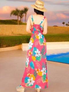 Vestido Largo de Mujer Stretch de Estampados Primaverales en internet