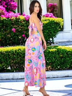 Palazzo de mujer Jumper De Pierna Ancha de Estampados Mono Completo Jumpsuit - MALABIS