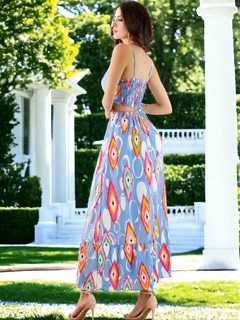 VESTIDO DE MUJER LARGO CON ESTAMPADOS - MALABIS