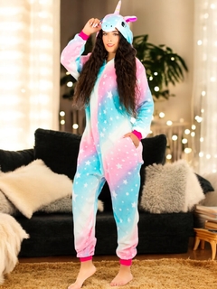 Pijama Mameluco Adultos Y Niño Tela Polar Fleece de Invierno Pijamas Familiares en internet
