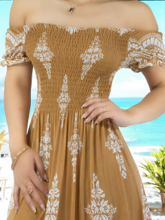 Vestido Maxi Casual Mujer Largo Cómodo Estilo Boho - MALABIS