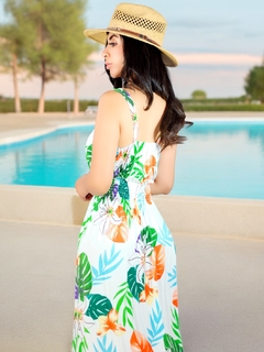 Vestido Largo de Mujer Stretch de Estampados Primaverales - comprar en línea