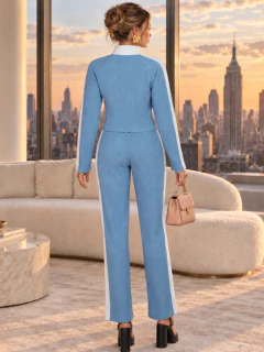 Imagen de Conjunto 2 Piezas para Mujer, Sudadera con Cierre y Pantalón con Cordón, Cómodo y Moderno