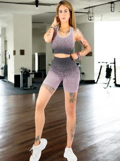Conjunto de Mujer Deportivo/Casual 2 PIEZAS Short y Blusa Stretch, Comodidad y Estilo - MALABIS