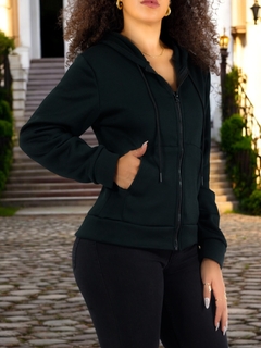 Sudadera Térmica Mujer con Capucha, Cierre y Bolsillos