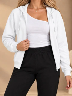 Imagen de Conjunto de Mujer 2 Piezas, Sudadera con Capucha y Pantalón Jogger, Outfit Casual Moderno y Cómodo