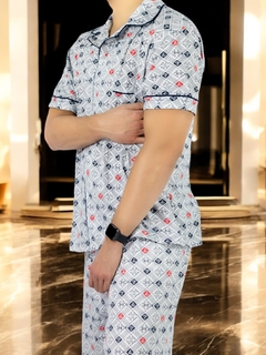 Pijama de Hombre de 2 Piezas en conjunto de Pantalón y Camisa en internet