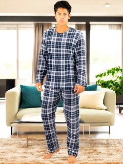 Pijama De Hombre Afelpada de Pantalón y Sudadera Tela Polar Fleece Suave y Ligera - comprar en línea