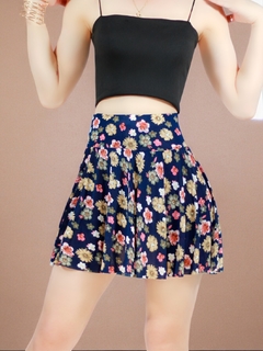 FALDA SHORT DE MUJER CASUAL DE ESTAMPADO FLORAL - tienda en línea