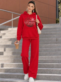 Imagen de Conjunto Casual de 2 Piezas para Mujer, Sudadera con Capucha y Pantalón Holgado, Estilo Casual