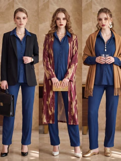Conjunto Elegance Texturizado – Camisa y Pantalón - MALABIS
