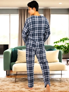 Pijama De Hombre Afelpada de Pantalón y Sudadera Tela Polar Fleece Suave y Ligera en internet