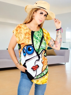 Blusa de Mujer manga corta estampada - comprar en línea