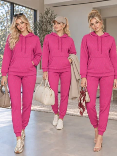 Conjunto 2 Piezas, Sudadera con Capucha y Pantalón Jogger, Estilo Casual Chic para Mujer - MALABIS