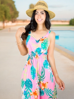 Vestido Largo de Mujer Stretch de Estampados Primaverales en internet