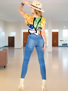 Blusa de Mujer manga corta estampada - MALABIS